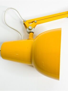 Vintage Luxo Yellow Clamp Lamp Swedish MCM Task Light